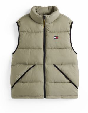 Tommy Jeans Vesta  pastelovo zelená
