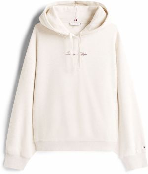 TOMMY HILFIGER Mikina 'Classic'  krémová / čokoládová