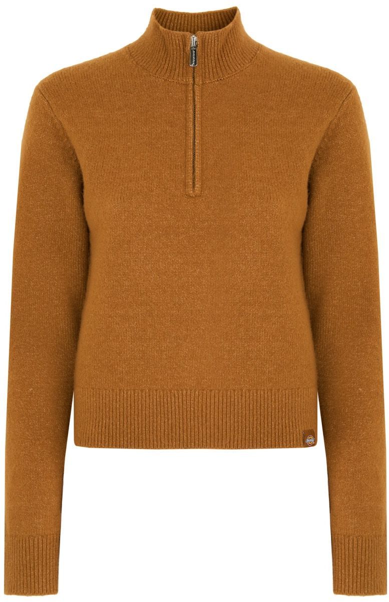 DICKIES Sveter 'Ruston'  koňaková / biela