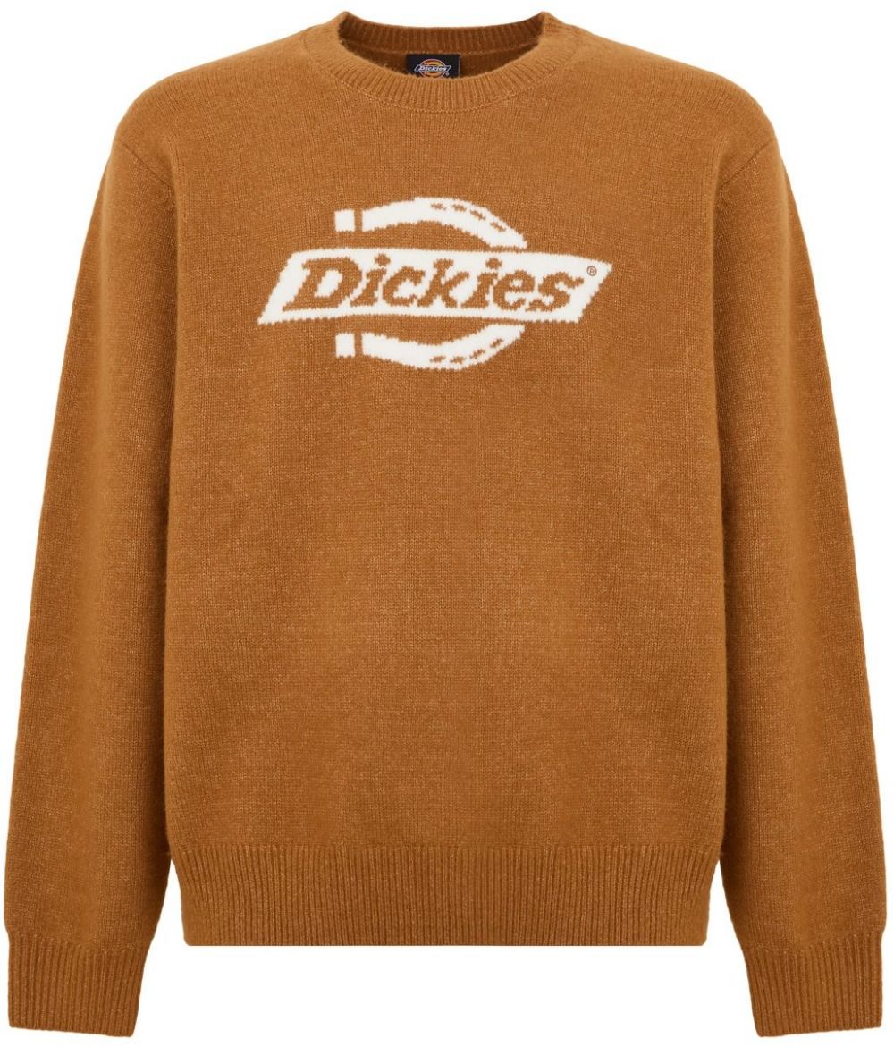 DICKIES Sveter 'Ruston'  karamelová / biela