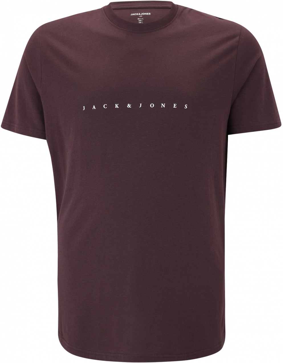 Jack & Jones Plus Tričko 'JJESTAR'  baklažánová