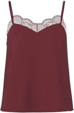 PIECES Top 'PCTIFFANY'  vínovo červená