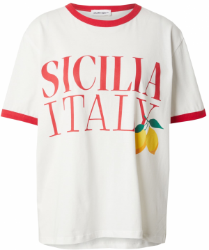 STUDIO SELECT Tričko 'Zoe'  žltá / červená / biela