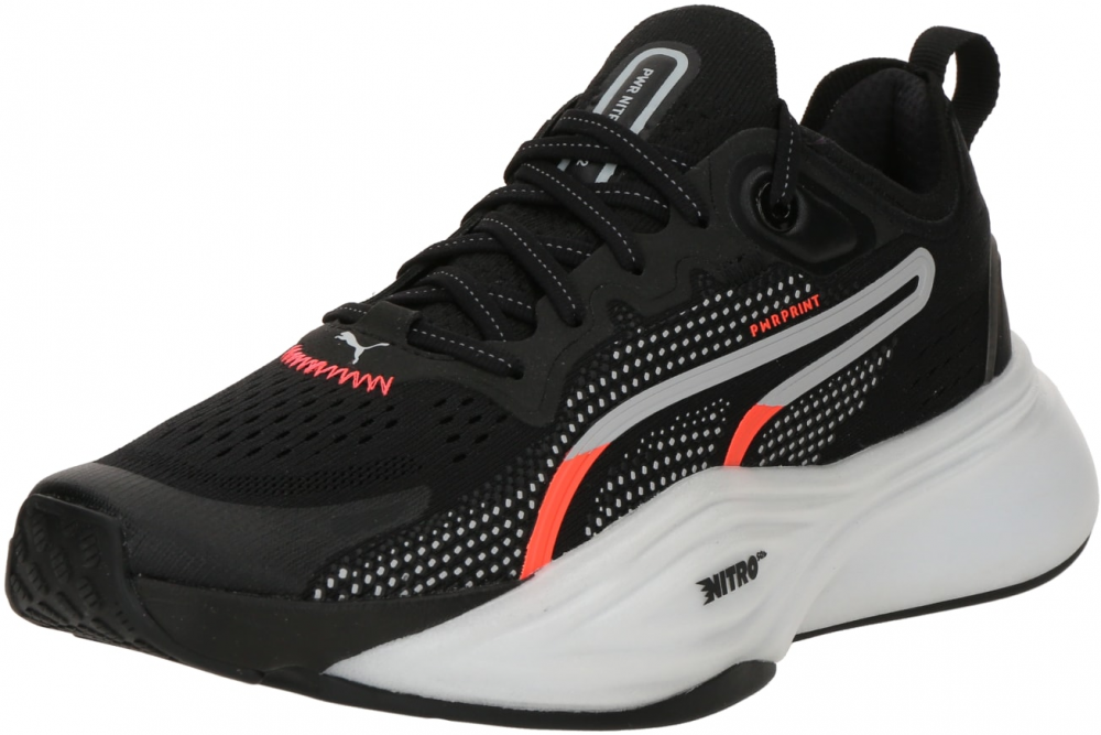 PUMA Športová obuv 'PWR NITRO SQD 2'  sivá / oranžová / čierna