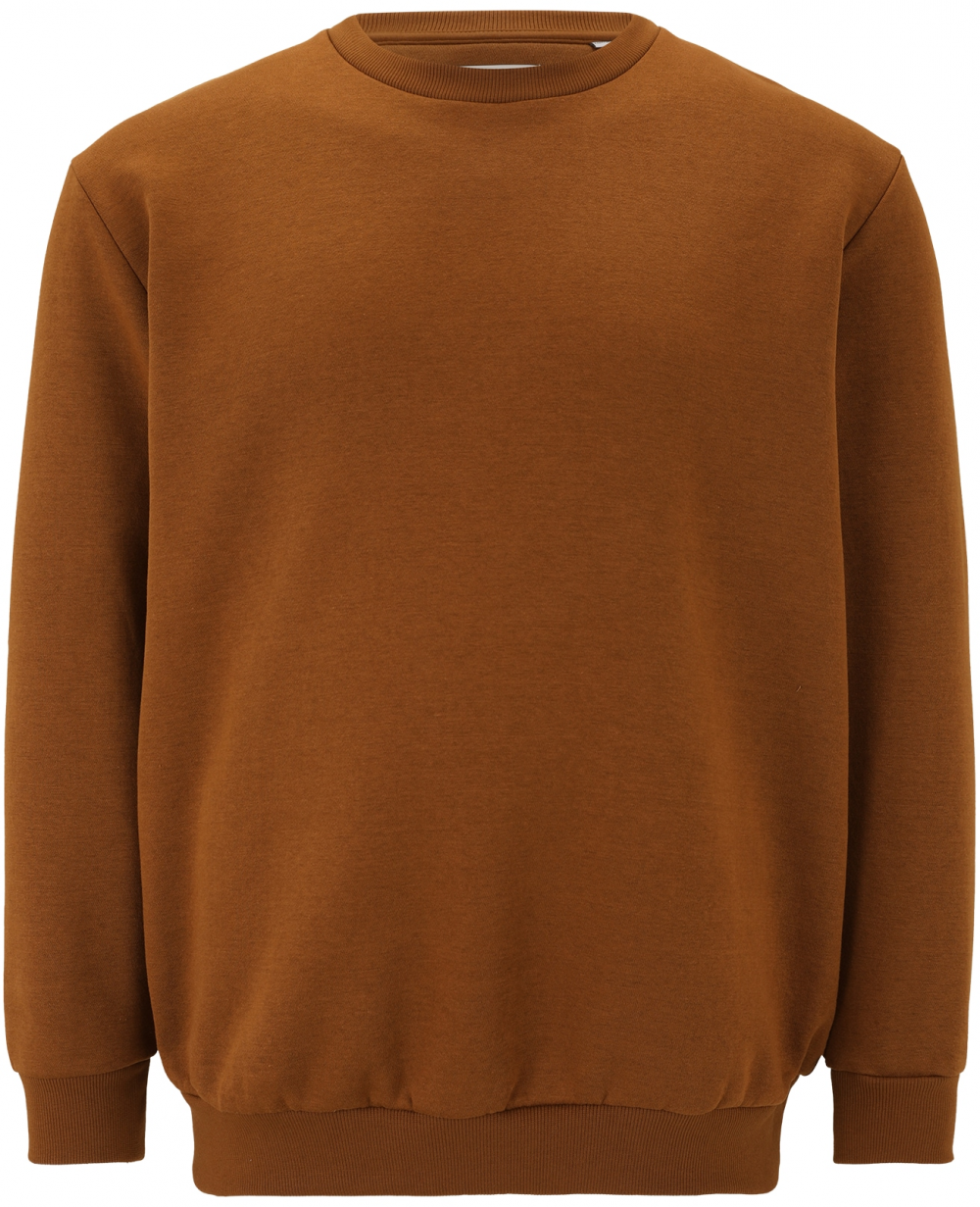 Jack & Jones Plus Mikina 'JJEBradley'  hnedá