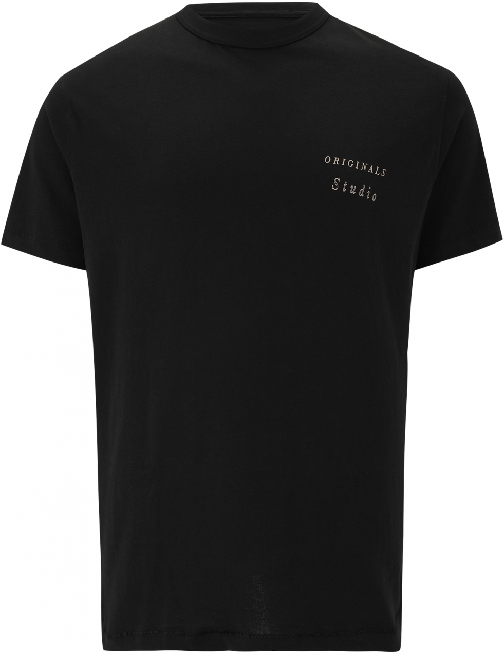 JACK & JONES Tričko 'JORGRAMERCY'  svetlohnedá / čierna