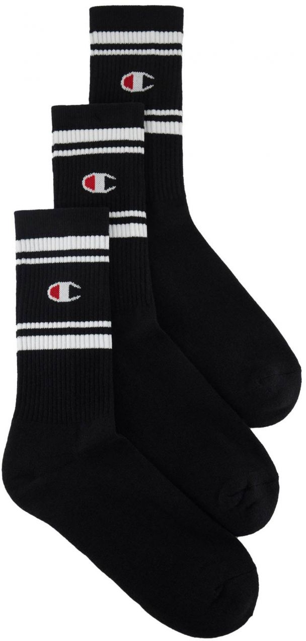 Champion Authentic Athletic Apparel Ponožky 'Seasonal'  ohnivo červená / čierna / šedobiela
