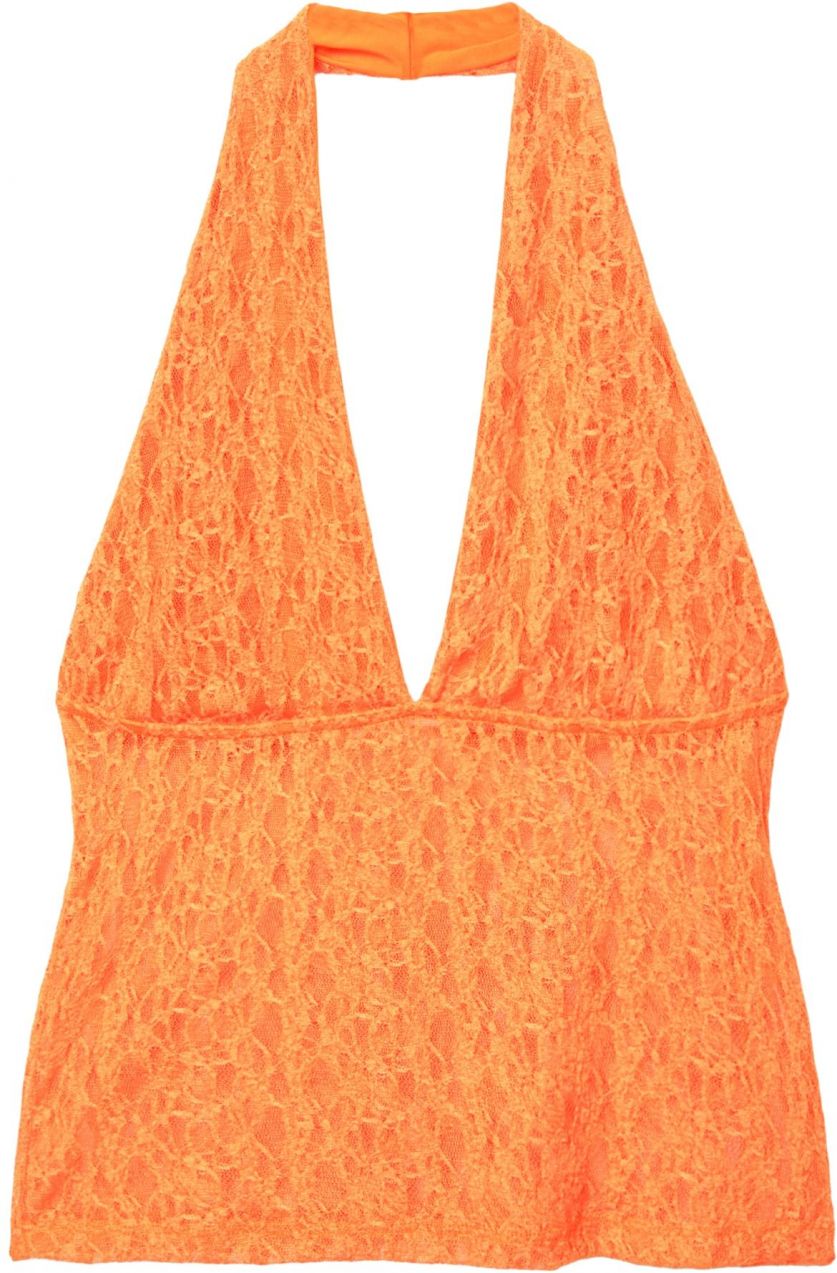 Pull&Bear Top  tmavooranžová