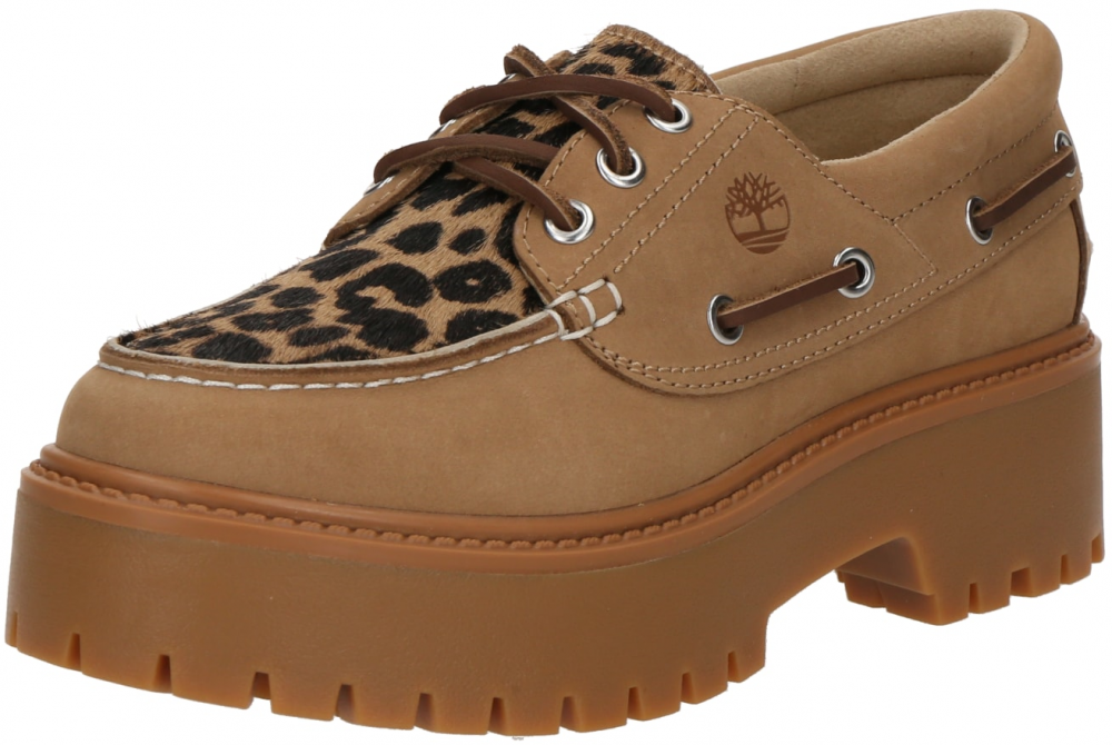 TIMBERLAND Šnurovacie topánky 'STONE STREET'  béžová / kapučíno / čierna