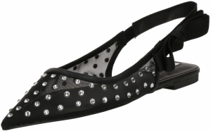 STEVE MADDEN Baleríny s ramienkom 'Olyvia-R'  čierna / strieborná