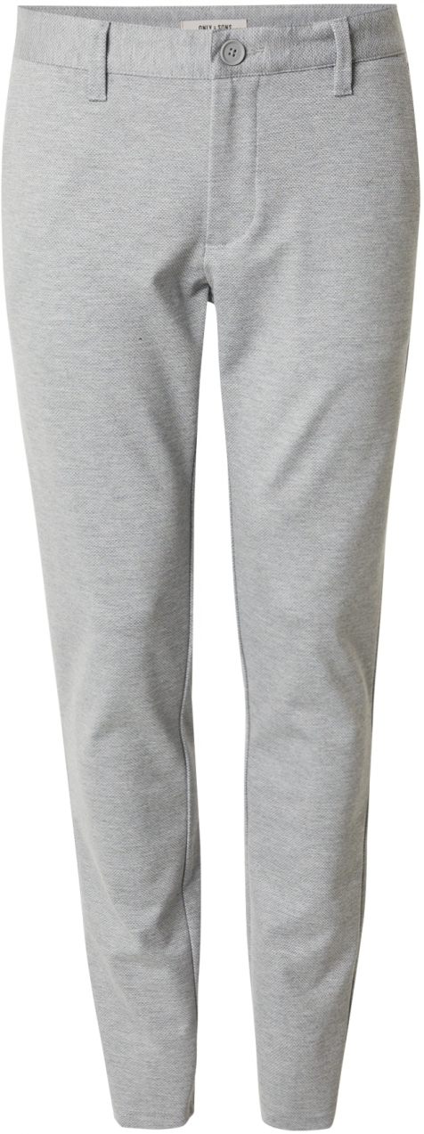 Only & Sons Chino nohavice 'ONSMARK'  sivá melírovaná