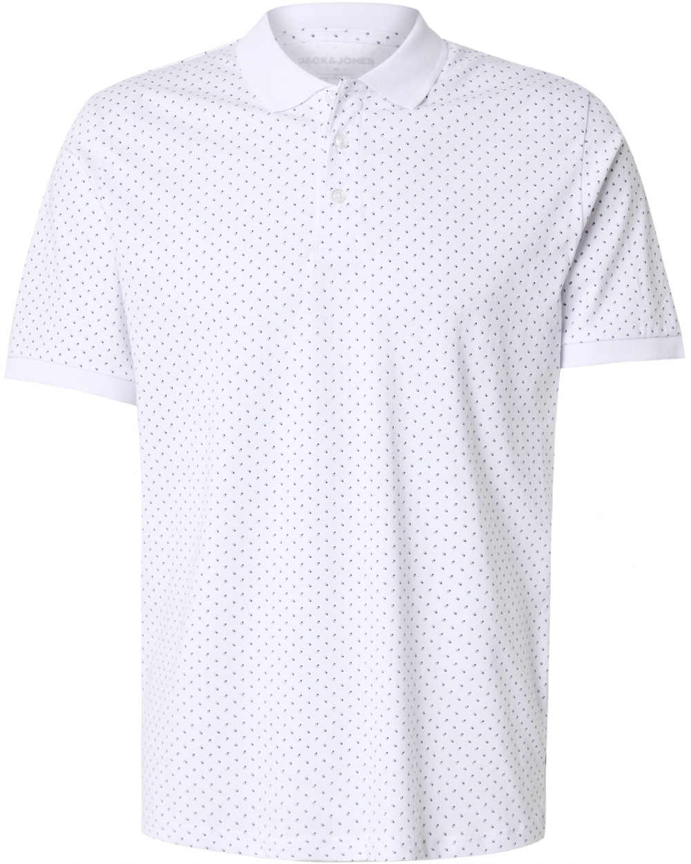 JACK & JONES Tričko 'JJMATHEO'  námornícka modrá / biela