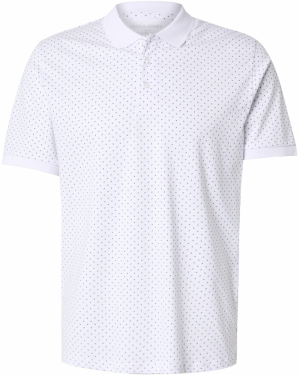 JACK & JONES Tričko 'JJMATHEO'  námornícka modrá / biela