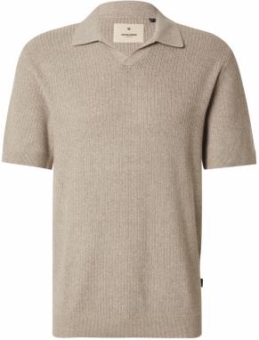 Jack & Jones Premium Tričko 'JPRBLUWILBERT'  svetlohnedá