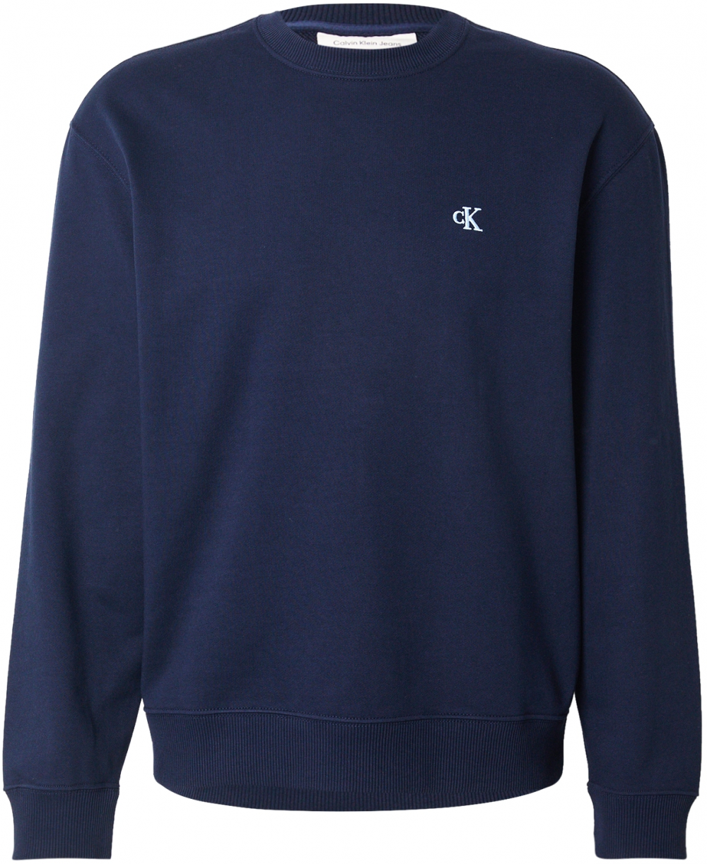Calvin Klein Jeans Mikina  tmavomodrá / biela