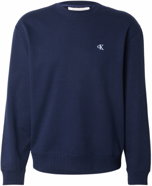 Calvin Klein Jeans Mikina  tmavomodrá / biela