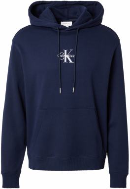 Calvin Klein Jeans Mikina  námornícka modrá / biela