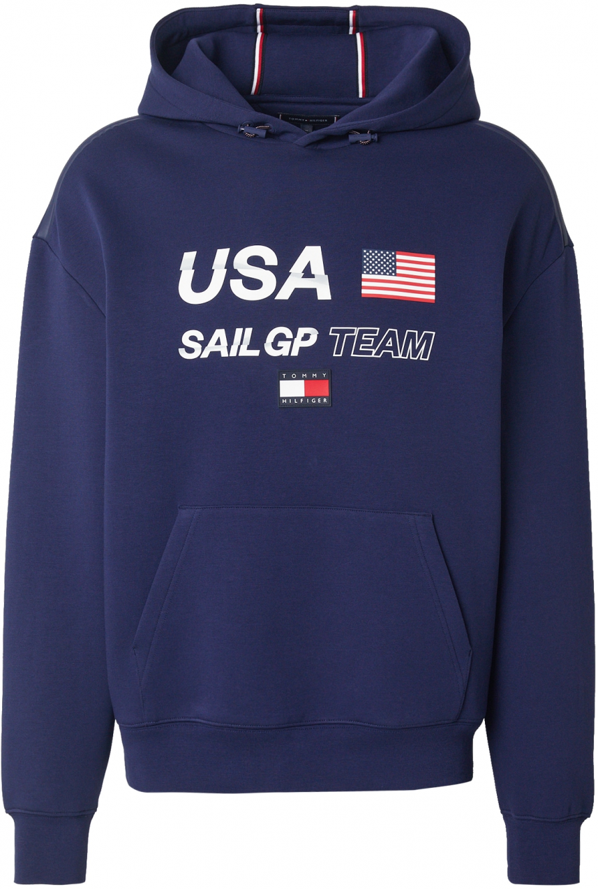 TOMMY HILFIGER Mikina 'SAIL'  námornícka modrá / červená / biela