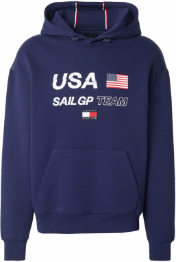 TOMMY HILFIGER Mikina 'SAIL'  námornícka modrá / červená / biela