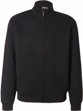 JACK & JONES Tepláková bunda 'JCOFUSION'  čierna