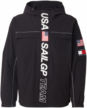 TOMMY HILFIGER Prechodná bunda 'SAIL'  námornícka modrá / červená / čierna / biela