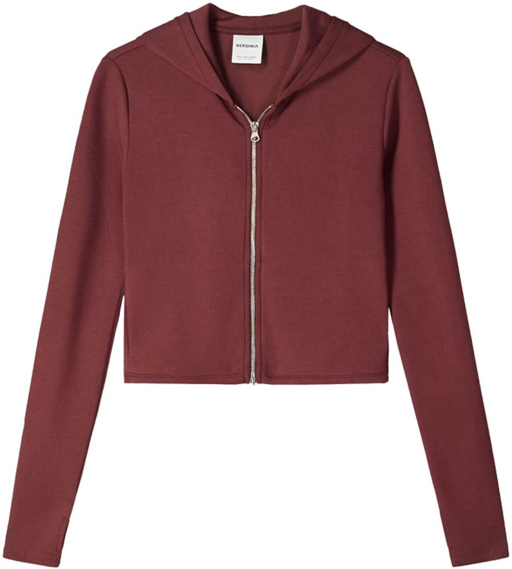 Bershka Tepláková bunda  grenadínová