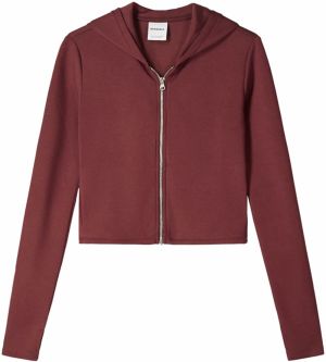 Bershka Tepláková bunda  grenadínová