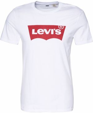 LEVI'S ® Tričko 'Graphic Set-In Neck Tee'  červená / biela