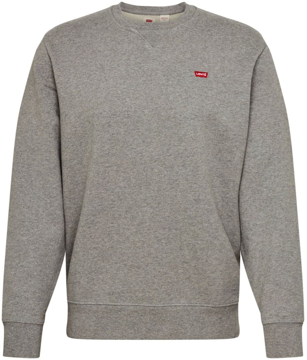 LEVI'S ® Mikina 'Housemark Crewneck Sweatshirt'  sivá melírovaná / červená
