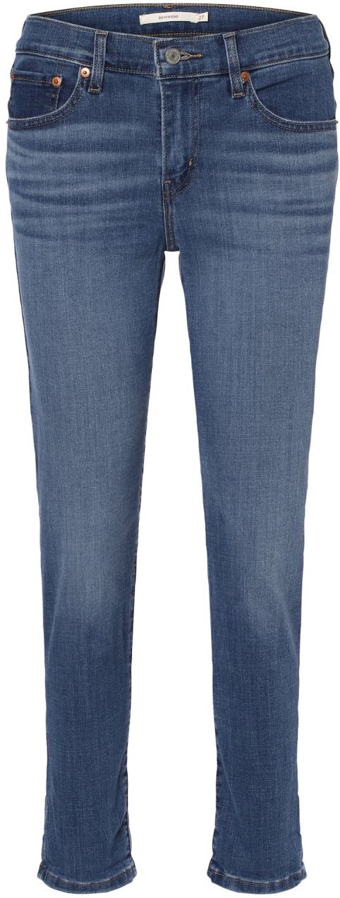 LEVI'S ® Džínsy 'Mid Rise Boyfriend'  modrá / svetlohnedá / červená / biela