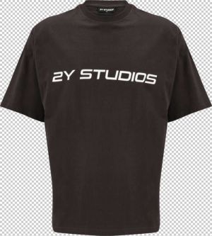 2Y Studios Tričko  čierna / biela