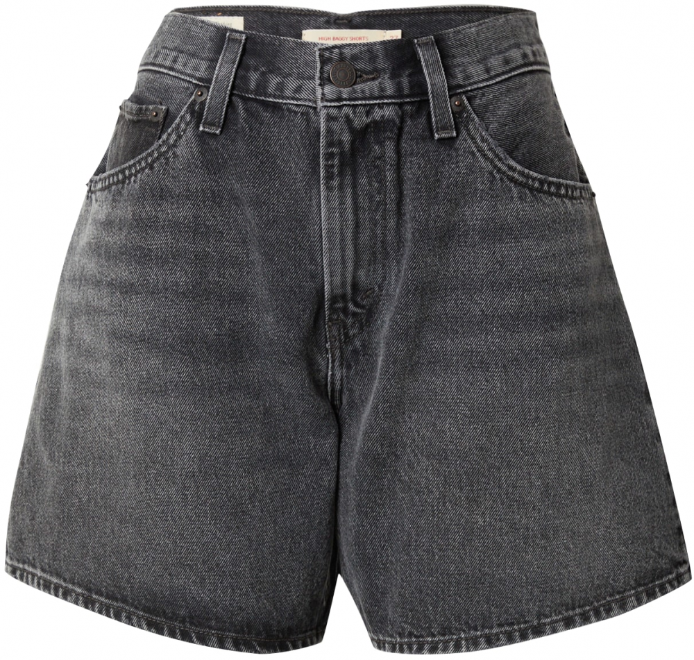 LEVI'S ® Džínsy 'High Baggy Short'  čierny denim