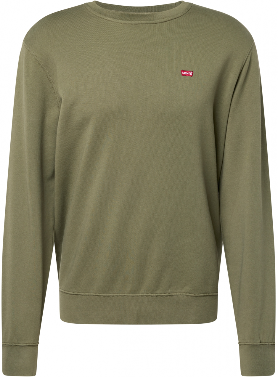 LEVI'S ® Mikina 'Housemark Crewneck Sweatshirt'  zelená / červená / čierna / biela