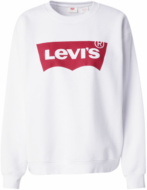 LEVI'S ® Mikina 'Graphic Everyday Crew Sweatshirt'  červená / biela
