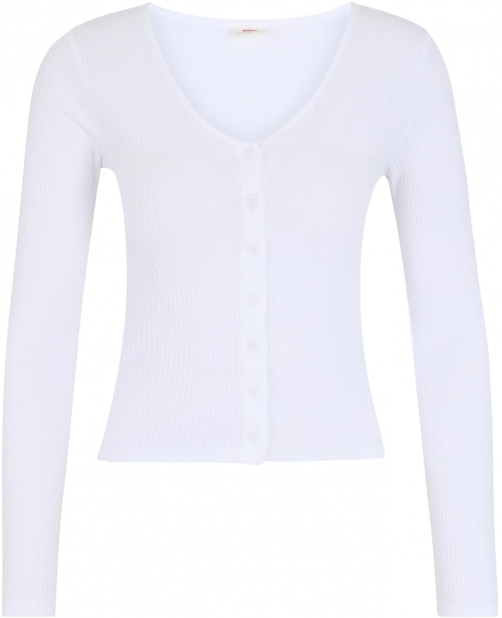 LEVI'S ® Kardigán 'Muse Long-Sleeve Tee'  biela