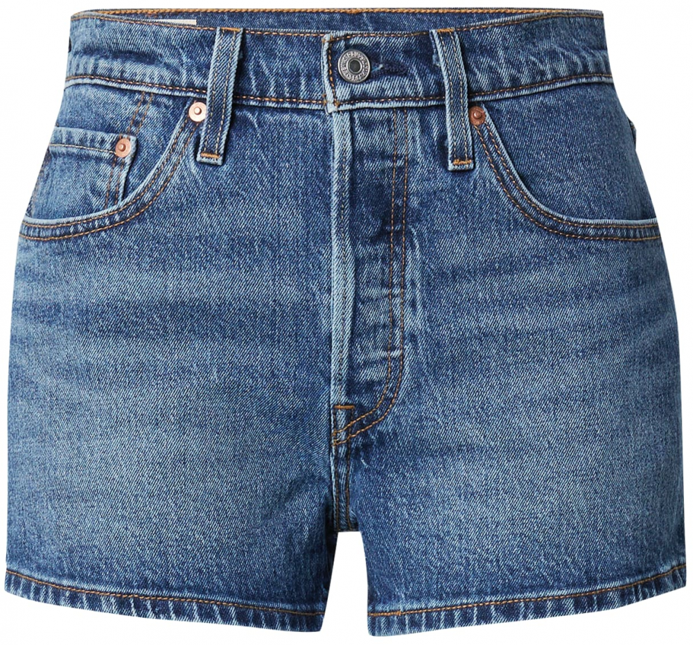 LEVI'S ® Džínsy '501® Original Short'  modrá denim / hnedá / krvavo červená / biela