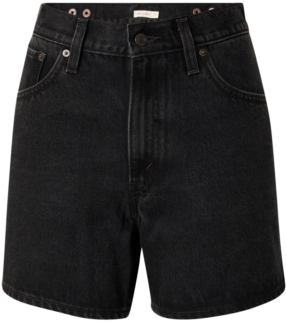 LEVI'S ® Džínsy 'Cinch Mid-Thigh Short'  čierny denim