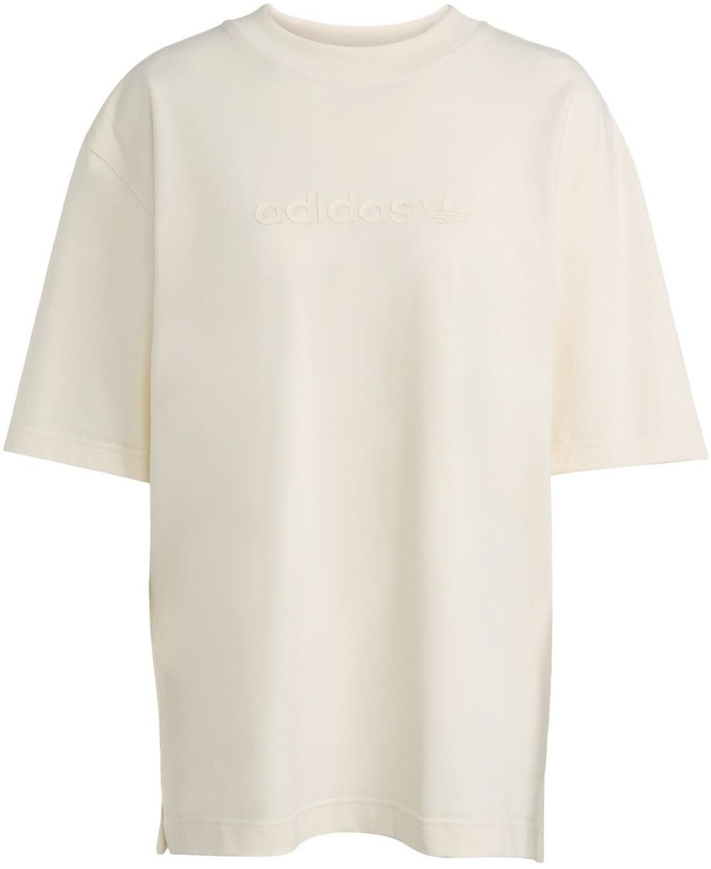 ADIDAS ORIGINALS Tričko 'Essentials Linear'  šedobiela