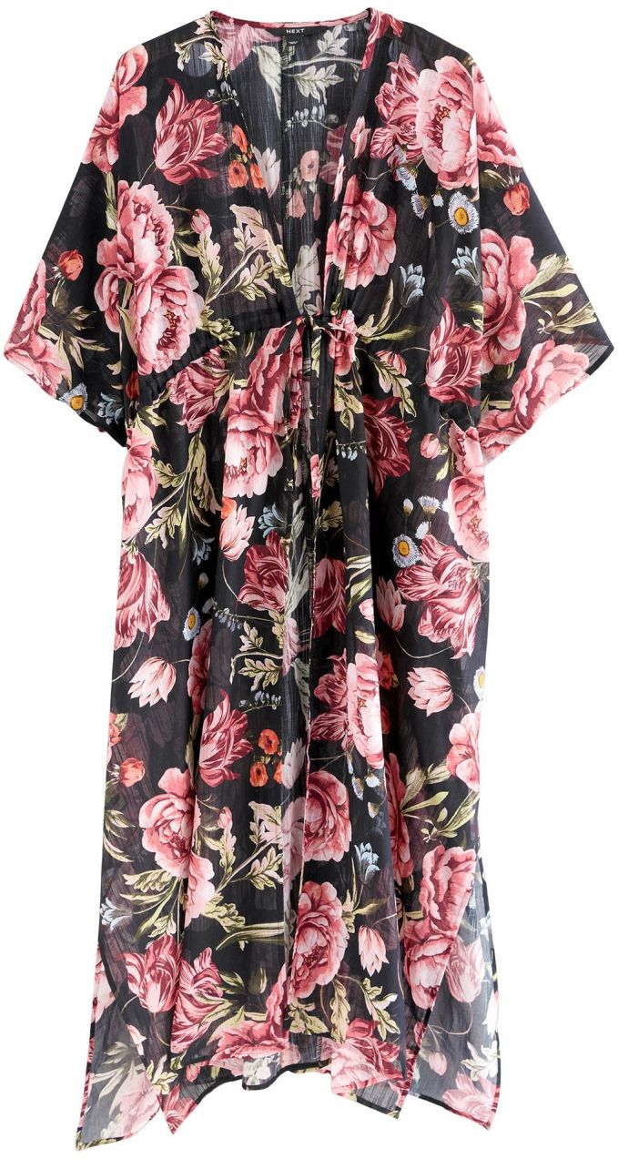 Next Kimono  olivová / svetlozelená / ružová / čierna