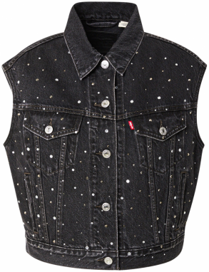 LEVI'S ® Vesta 'Shrunken '90s Trucker Vest'  čierny denim