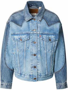 LEVI'S ® Prechodná bunda '90's Western Pieced Trucker Jacket'  modrá denim