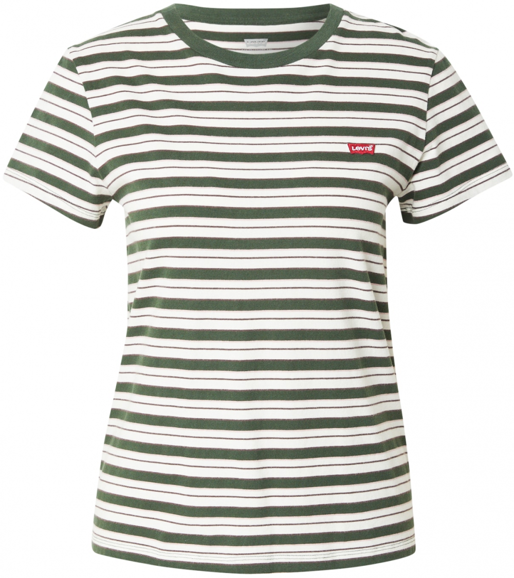 LEVI'S ® Tričko 'The Perfect Tee'  zelená / biela