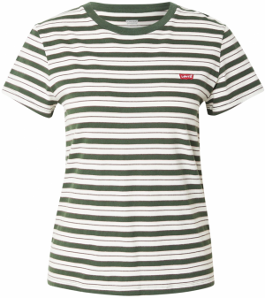LEVI'S ® Tričko 'The Perfect Tee'  zelená / biela