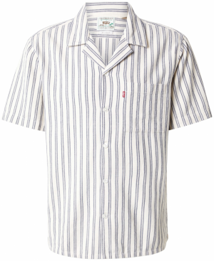 LEVI'S ® Košeľa 'Short Sleeve Sunset Standard Camp Shirt'  tmavomodrá / šedobiela