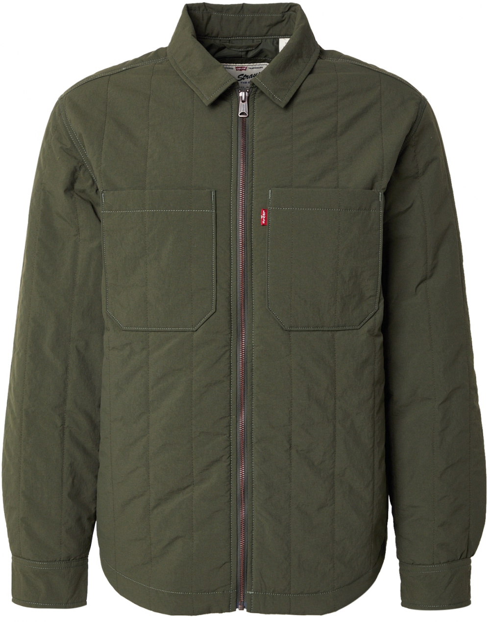 LEVI'S ® Prechodná bunda 'Kyren Overshirt'  tmavozelená