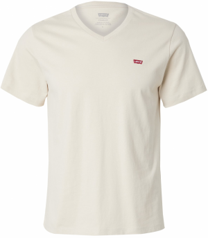 LEVI'S ® Tričko 'Housemark V-Neck Tee'  červená / prírodná biela