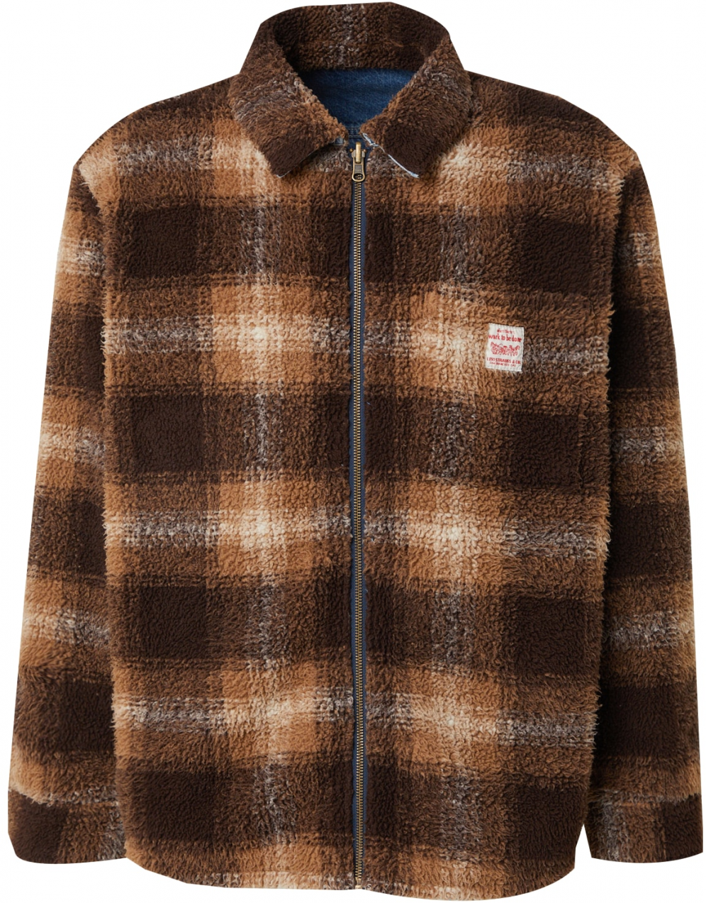 LEVI'S ® Prechodná bunda 'Reversible Shacket'  béžová / indigo / hnedá