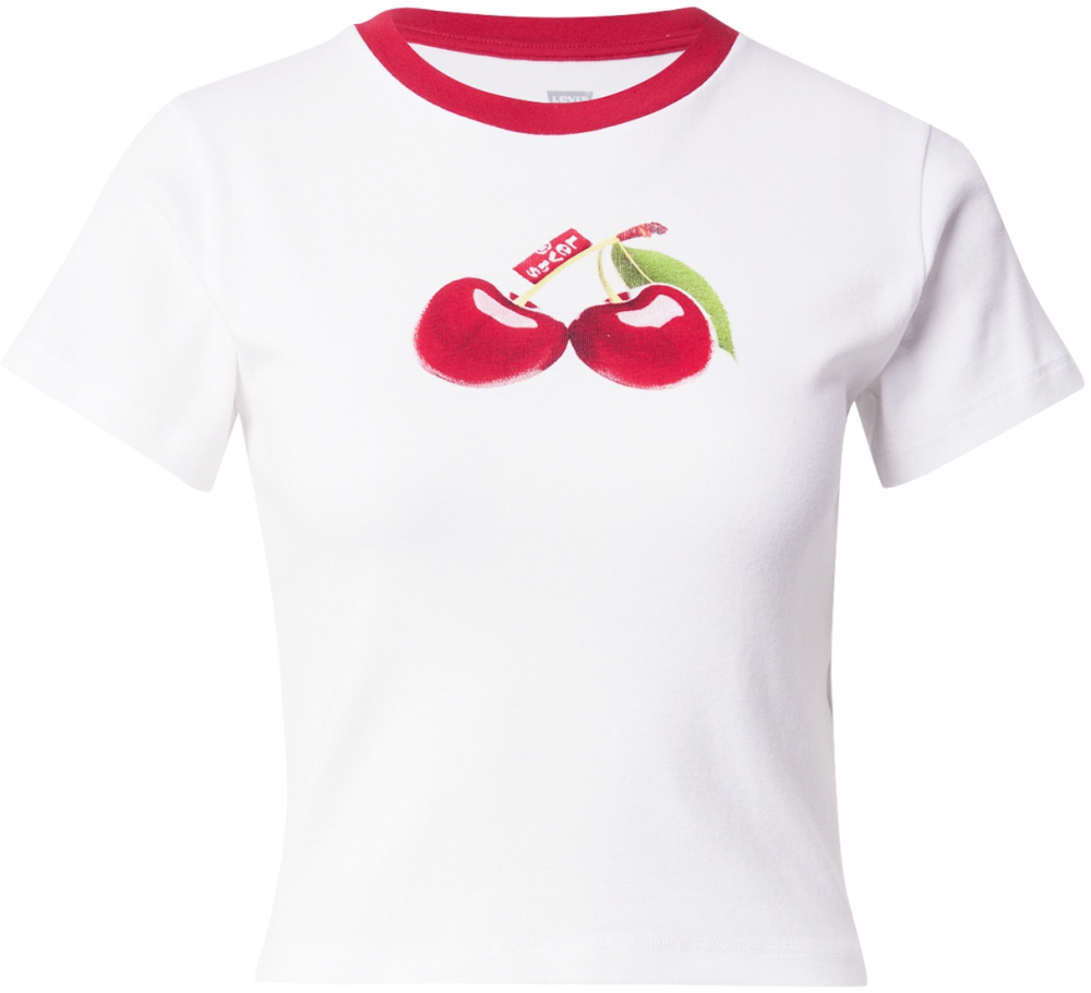 LEVI'S ® Tričko 'Graphic Essential Sporty Tee'  zelená / jablková / čerešňová / biela