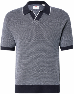 LEVI'S ® Sveter 'Skipper Knit Polo'  tmavomodrá / biela