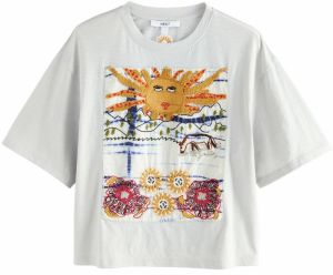Next Tričko  žltá / svetlosivá / oranžová / červená